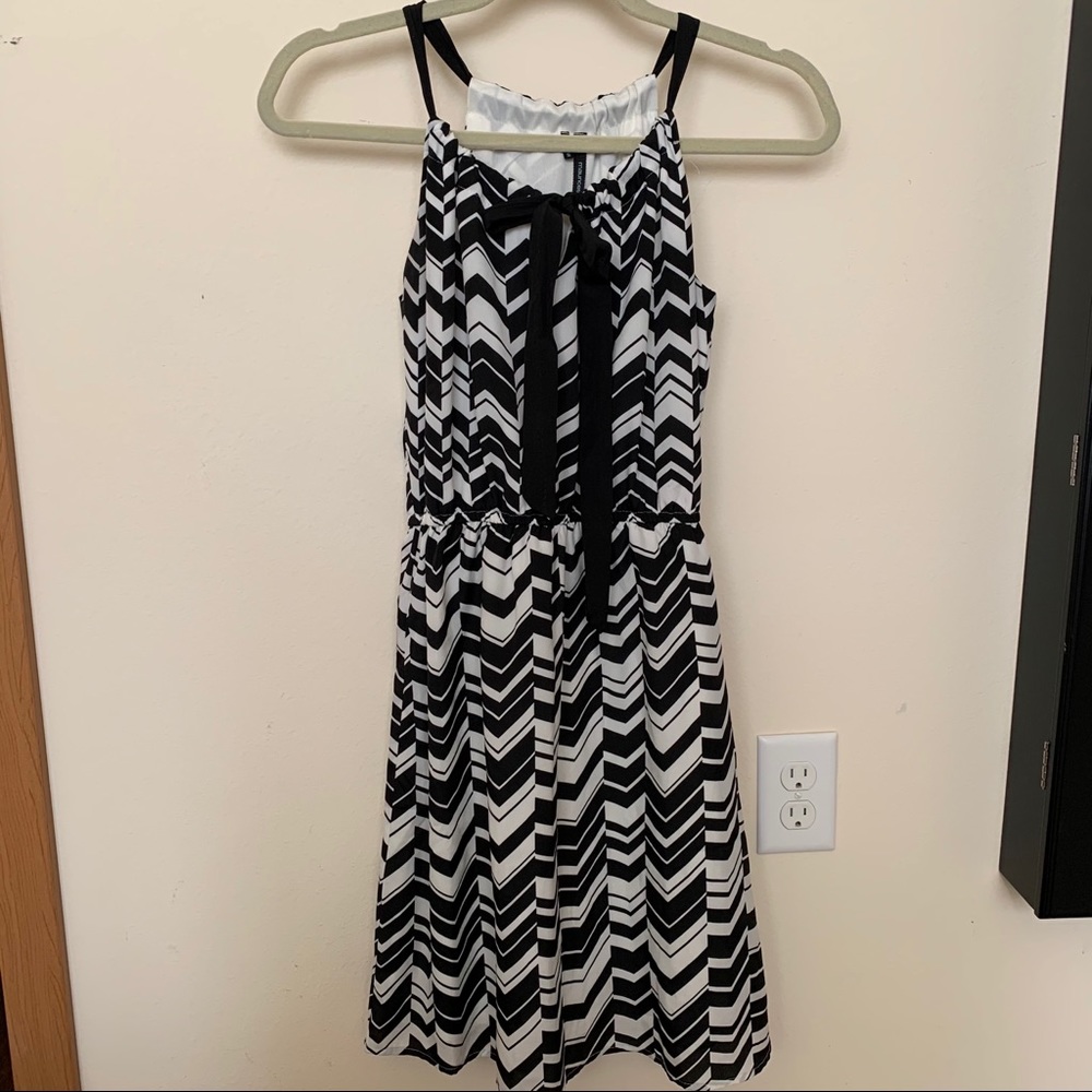 Maurices Black & White Halter Dress